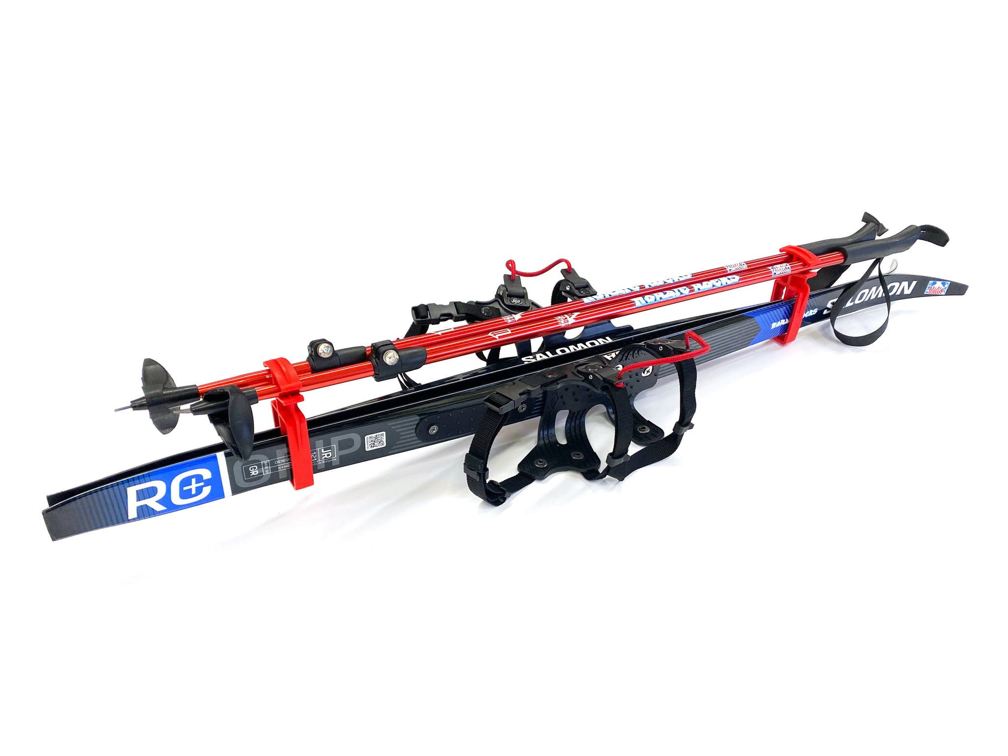 Salomon Cross-Country Ski Touring Set With Nordic Rocks Step-In Bindings