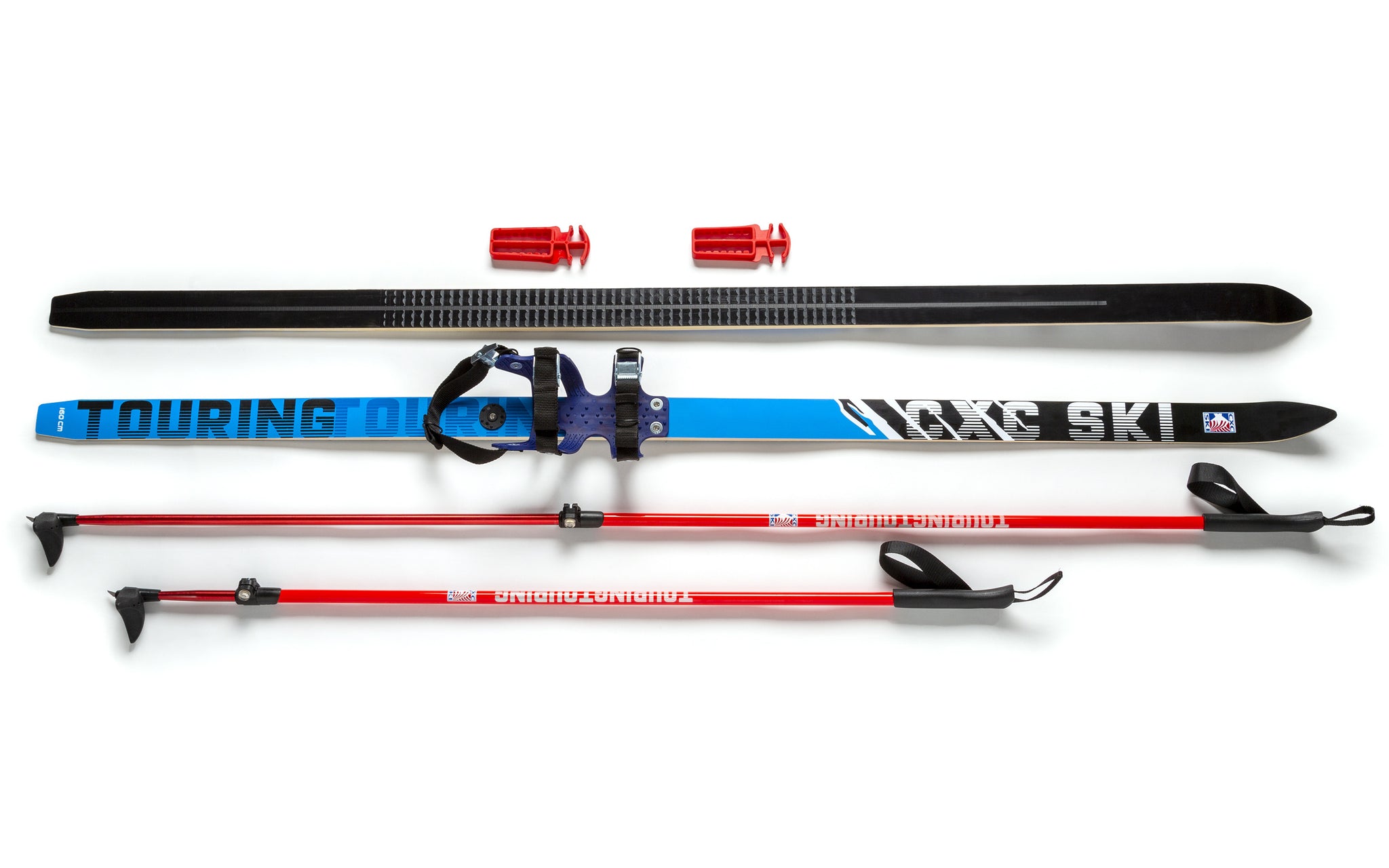 Adult Beginner CXC Touring Cross-Country Ski Set with Universal Step-I